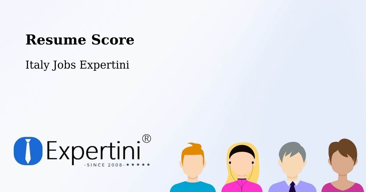 Resume Score & Job Description Match Tool – Borgo D'Ale - Italy Jobs Expertini